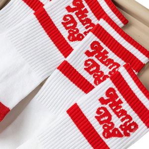 Chaussettes de sport en coton biologique écologique, fines, antibactériennes, à compression côtelée, avec broderie personnalisée du logo d'équipe, faible MOQ - Product Image 4