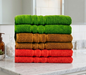 Serviette de Bain Jetable en Coton de Qualité Supérieure, Rafraîchissante, Séchage Rapide, Couleur Unie, Douce, Épaisse et Très Absorbante pour Salle de Bain et Cuisine - Product Image 1