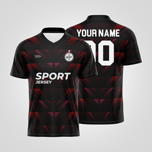 เสื้อฟุตบอลย้อนยุคแบบสั่งทำสำหรับผู้ชาย เสื้อซ้อมฟุตบอล ผ้าตาข่ายระบายอากาศ - Product Image 6