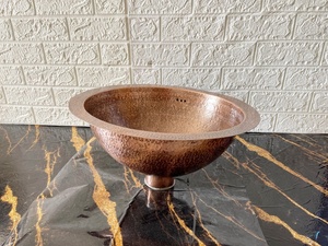 copper <b>basin</b> ODM manufacturer copper sink private label copper <b>basin</b> custom branding copper sink logo engraving copper <b>basin</b> - Product Image 4