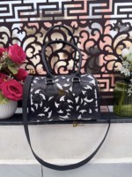 Ensemble de 2 sacs à main et pochettes en cuir sculpté à la main avec motifs floraux, style bohème, bandoulière, faits main, style western, élégants, pour femmes, usage quotidien