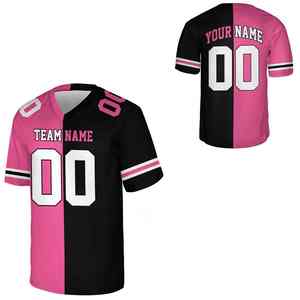 Camiseta de fútbol americano personalizada con sublimación, transpirable, para adultos, con logo personalizado, precio al por mayor. - Product Image 1