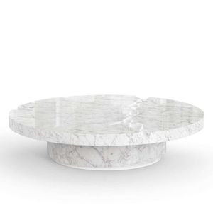 Wholesale Price Round Marble <b>Nesting</b> <b>Coffee</b> <b>Table</b> <b>Set</b> Luxury Center <b>Table</b> For Living Room Furniture Design Modern Round Marble - Product Image 6
