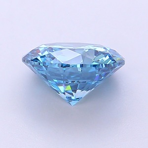 Diamant CVD cultivé en laboratoire, forme ronde, 1,2 carat, bleu vif fantaisie, clarté SI2, polissage excellent, pierre précieuse brute brillante. - Product Image 2