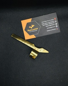 Cuchilla de Afeitar Profesional de Acero Inoxidable para Adelgazar el Cabello, de Alta Calidad, Dorada, para Barberos, para un Corte Preciso - Product Image 3