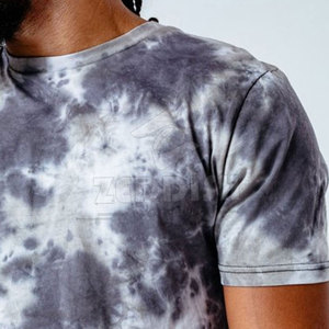 T-shirt homme coupe slim, style tendance, délavé à l'acide, manches courtes, prix abordable - Product Image 4