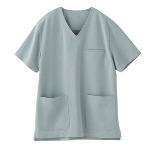 เสื้อสครับแพทย์คอวีเนื้อผ้านุ่มสำหรับคลินิก โรงพยาบาล ห้องปฏิบัติการ พร้อมบริการผลิตตามสั่ง - Product Image 1