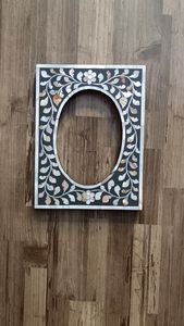 Rustic <b>White</b> Pearl Inlay <b>Frame</b> for Modern & Traditional Homes Eco Friendly Mother of Pearl Inlay Natural Crafts - Product Image 4