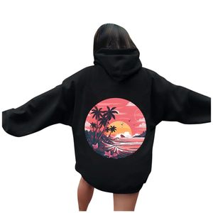 เสื้อฮู้ดดี้ผ้าฝ้ายคุณภาพสูงขายส่ง แบบยูนิเซ็กส์ ทรงโอเวอร์ไซส์ แฟชั่นผ้าเฟรนช์เทอร์รี่ - Product Image 5