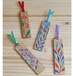 Marque-page en bois imprimé fait main Soleil & Lune, cadeaux promotionnels pour entreprises, best-seller en promotion - Product Image 2