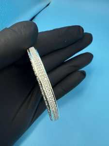 Pendentif Cercle Hip Hop en Argent 925 avec Symbole Religieux Islamique Allah, Sertissage Pavé de Pierres, pour Musulmans Arabes - Product Image 5