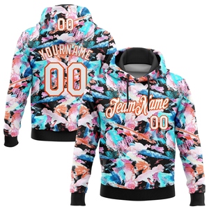 Sweat-shirt à capuche sportif 3D noir-vert fluo avec motif graffiti personnalisé, vente en gros OMMIZ INDUSTRY - Product Image 5