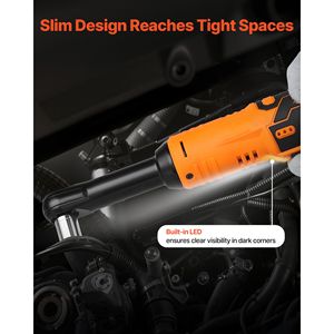 Llave de Trinquete Inalámbrica de 3/8 Pulgadas, 240 RPM, 33 ft-lb de Torque, 12V, Llave Eléctrica para Bricolaje con Batería Extendida - Product Image 6