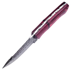 Couteau de camping Skinner OEM à lame droite en acier Damas de qualité industrielle, design élégant et polyvalent - Product Image 3