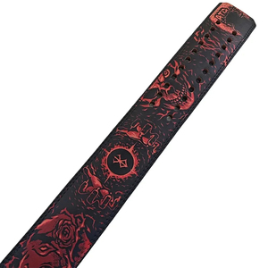 Cinturón de Levantamiento de Pesas Ajustable de Cuero Vacuno con Diseño de Calavera para Fisicoculturismo, Ajuste Universal, Capacidad de Carga de 15 lb - Product Image 2