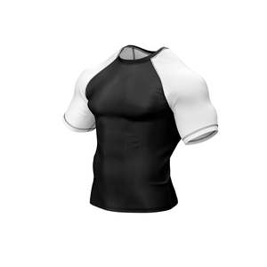 Design Your Own Logo Men Rash Guard in Solid Color / Top Trending Lightweight Men Rash Guard With Low Moq Customized - Product Image 4