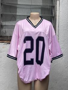 ปรับแต่งเสื้อเบสบอลลายทาง แขนสั้น คอวี ติดกระดุม มีแถบลาย ขนาดพลัสไซส์ ระบายอากาศได้ดี แห้งเร็ว - Product Image 2