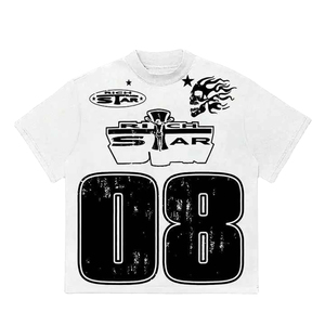 เสื้อยืดลำลองริชสตาร์ ยูนิเซ็กซ์ สีสันปรับแต่งได้ แขนสั้น ผ้าฝ้าย 100% เนื้อนุ่มพิเศษ ทรงหลวม น้ำหนัก 250 กรัม ผ้าเจอร์ซีย์ ลายเรียบ - Product Image 1
