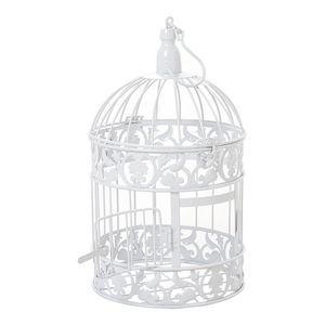 Cage à oiseaux en fer durable avec revêtement en poudre, plateau inférieur amovible et système de nettoyage facile pour oiseaux de compagnie - Product Image 5