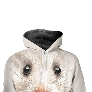 Sweat-shirts personnalisés à impression numérique par sublimation pour hommes, fabrication en gros OEM, sweat à capuche 100% coton avec fermeture éclair intégrale, style streetwear - Product Image 3