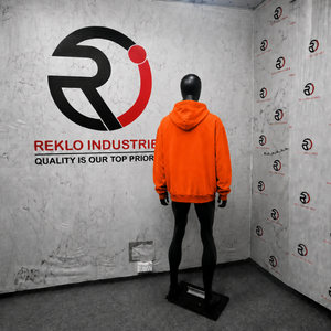 Sweat à capuche oversize délavé pour homme Orange, style streetwear avec imprimé circulaire, poche avant, coupe décontractée oversize, idéal pour l'automne - Product Image 4