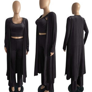Women's Custom Heat Print Velour Tracksuit Short Length <b>Sweatshirt</b> and Straight Leg Jogger Three -Piece Casual Sweatsuit Set - Product Image 5