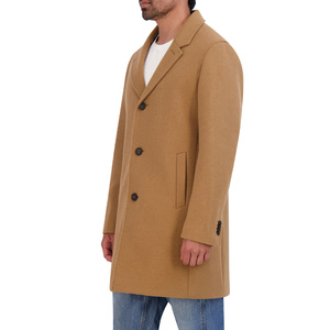 CHALASA SPORTS Manteau long en laine pour homme, col en V, style trench-coat, streetwear, mode, chaud, décontracté, double boutonnage, automne-hiver - Product Image 2