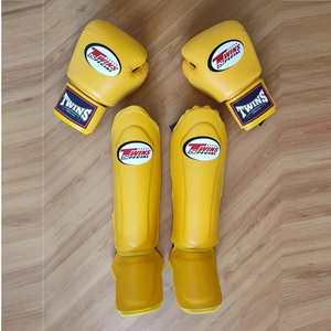 Equipo de Protección Deportiva de Piel Transpirable con Diseño Personalizado OEM, al Mejor Precio, para Kickboxing Profesional, Juego de Espinilleras para Sparring - Product Image 4