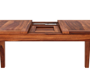 Ensemble de table à manger de cuisine 6 pièces, table rectangulaire en bois pour 6 personnes, 4 chaises en tissu + 1 banc, meubles de salle à manger - Product Image 5