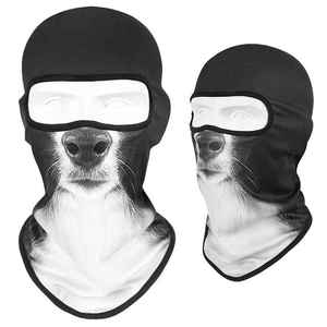 Cagoule imprimé léopard unisexe en Spandex et Polyester, respirante et imperméable, avec un trou unique pour les activités de plein air - Product Image 4