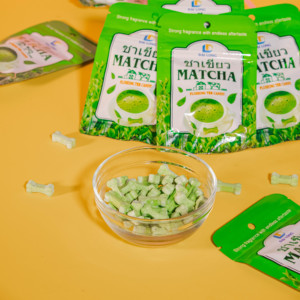Matcha flavor Delicious compressed <b>candy</b> with a sweet flavor made from natural ingredients suitable for children made in Vietnam - Product Image 5