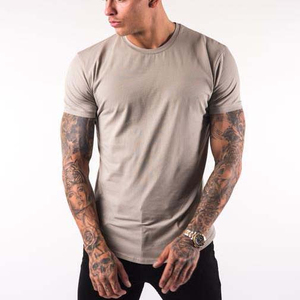 Camisetas Personalizadas para Hombre con Cuello Redondo, Diseño Sólido, Estilo Casual, con Parche de Logotipo Bordado, Tejido de Poliéster y Algodón - Product Image 5