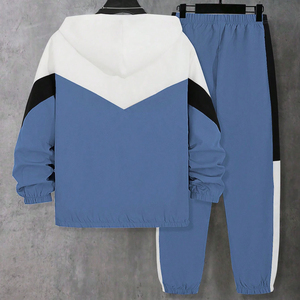 Long Windproof Breathable Anti-Bacterial Winter Plus Size Women's Customizable Two Piece Sport Tracksuit <b>Hoody</b> Sweatsuit Bulk - Product Image 2