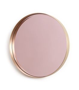 Minimalistic iron Round Rose Gold Framed Wall Mirror Minimalist Decorative Metal Edge Home Hotel Decoration - Product Image 1