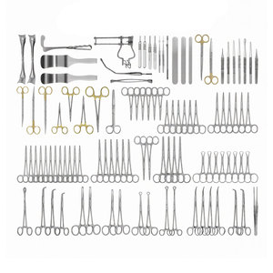 Juego de Instrumentos Quirúrgicos Manuales de Acero Inoxidable para Laparotomía Abdominal Básica, Kit de Cirugía General para Quirófano de Emergencia - Product Image 2