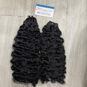 Extensiones de cabello natural en trama de color natural, cabello rizado birmano al vapor, listas para enviar, cabello vietnamita virgen. - Product Image 3