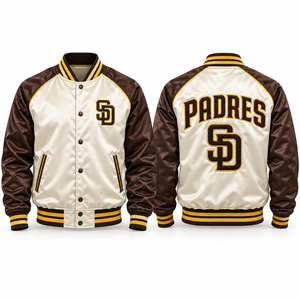 Chaqueta de Satén, Ropa Deportiva Personalizada para Equipos, Uniformes Escolares, Ropa para Clubes, Ropa Urbana, Estilo Bomber, Pedidos al por Mayor - Product Image 2