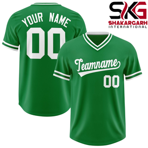 Camiseta de béisbol con rayas rosas, camiseta personalizada de softbol con botones, nombre del equipo, número del jugador, ropa deportiva - Product Image 4