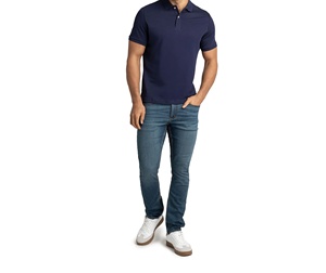 Polo de manga corta para hombre, cómodo y fácil de usar, diseño personalizado con tu propia marca, poliéster de secado rápido, para golf. - Product Image 1