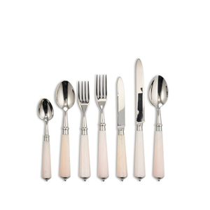 ชุดช้อนส้อมมีดหรูหรา 5 ชิ้น พร้อมด้ามจับฝังมุกสีทอง สำหรับงานแต่งงาน - Product Image 3