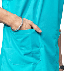 Wholesale Custom Logo OEM ODM Hospital <b>Scrub</b> <b>Sets</b> For Men Worsted Fabric Spandex/Polyester Breathable <b>Scrub</b> <b>Set</b> Uniform For Men - Product Image 6