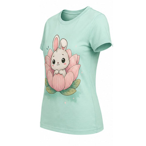 T-shirts graphiques pour femmes tendance, 100 % coton, 300 GSM, impression en relief, fournisseur de vêtements de mode OEM ODM, t-shirts graphiques décontractés personnalisés - Product Image 3