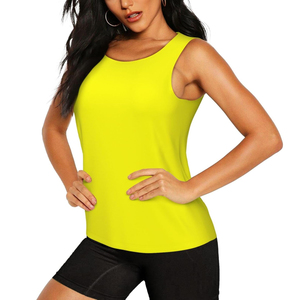 OEM Manufacturer Custom Logo Sports Slim Active Fitness Gym Wear Ribbed Sexy Sleeveless Tank <b>Tops</b> Women - Product Image 4