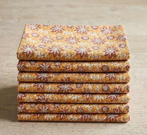 Printed Cotton Napkins <b>Square</b> Bohemian Style Handmade <b>Table</b> Decoration 6pcs Machine Washable Home Use - Product Image 6
