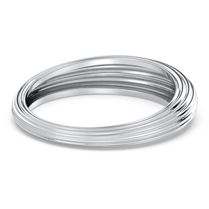 REYES Luxury 925 Sterling Silver Engagement Band <b>Rings</b> Sparkling 14k White Gold Rhodium Plated Fine Jewelry For Women - Product Image 4