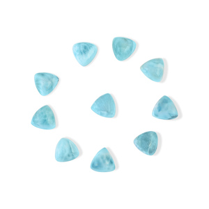 Nuevas Piedras Preciosas Sueltas de Aguamarina con Corte Triangular 2026 para Joyería, Piedras Minerales Pulidas Calibradas de Color Azul - Product Image 1