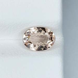 Morganite naturelle pêche, taille ovale, pierre précieuse lâche, qualité excellente, rare, rose, certifiée par un tiers, pour la fabrication de bijoux, bague, pendentif - Product Image 2