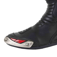 Bottes de moto sur mesure, embout en acier, imperméables, respirantes, en cuir, chaussures de moto pour l'hiver, grande taille, cuir personnalisé