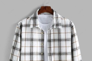 เสื้อเชิ้ตลำลองพิมพ์ลายคุณภาพสูงสำหรับผู้ชาย – เสื้อเชิ้ตติดกระดุมแขนยาวแฟชั่นทันสมัยสำหรับใส่ในชีวิตประจำวันและงานปาร์ตี้ - Product Image 3