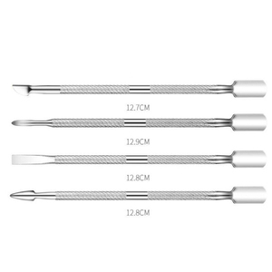 Outils 2026 pour l'art des ongles, accessoires antidérapants pour l'élimination des cuticules, 1 pièce, repousse-cuticules double tête en acier inoxydable pour manucure - Product Image 5